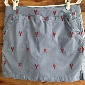 EUC Cute lobster print Crown and Ivy skirts, size 12. Only worn once.